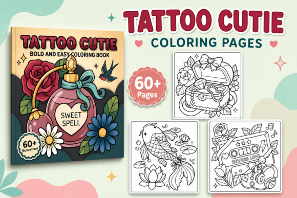 Download Tattoo Cutie Coloring Pages - Tattoo Collection