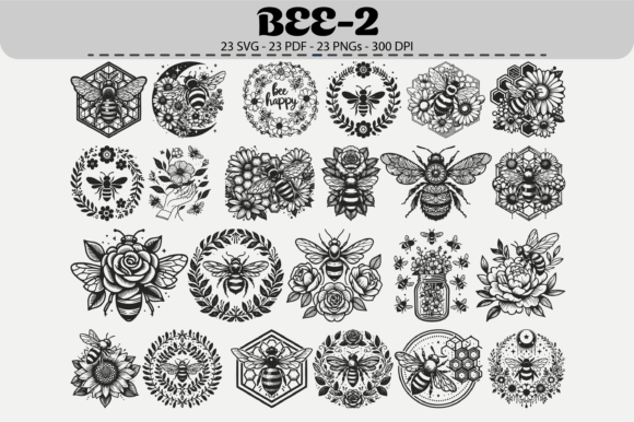 Download Bee Mandala Bundle – 23 Designs - Premium Bundle