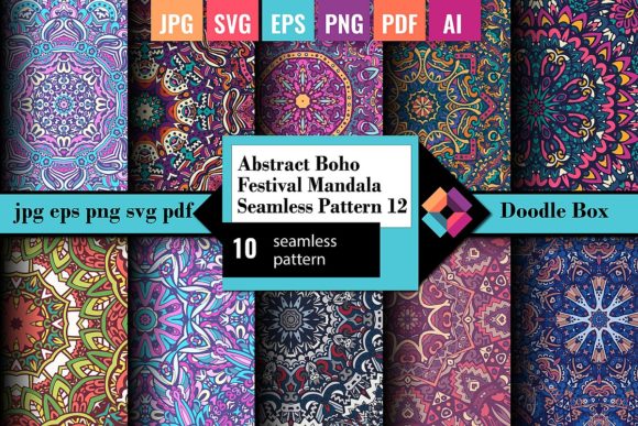 Download Abstract Mandala Seamless Pattern Vol.12 - Abstract mandala Collection
