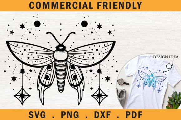 Download Celestial Moth Svg,tribal Moth Tattoo - Tattoo Collection