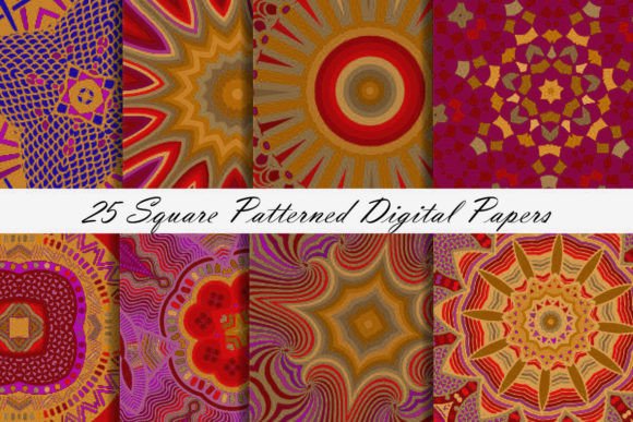 Download Multi Colored Mandala Digital Paper - Premium Resources