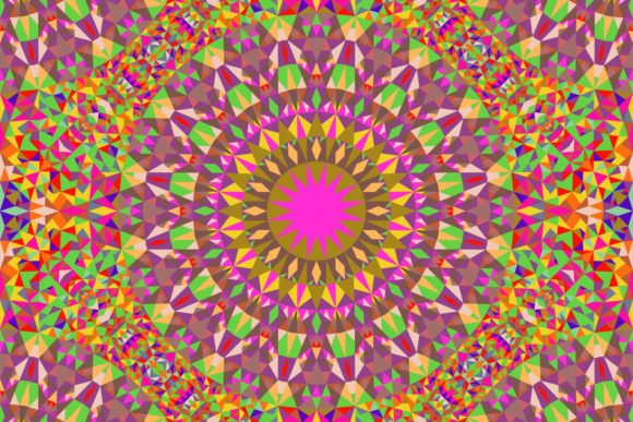 Download Abstract Triangle Mandala Background - Premium Resources